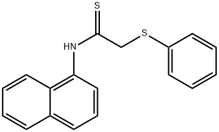 N-(1-NAPHTHYL)-2-(THIOPHENOXY)-THIOACETAMIDE 구조식 이미지