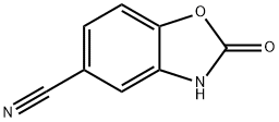 2-옥소-2,3-디히드로-벤조옥사졸-5-카르보니트릴 구조식 이미지