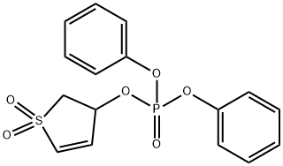 1,1-dioxido-2,3-dihydro-3-thienyl diphenyl phosphate 구조식 이미지