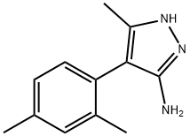 4-(2,4-dimethylphenyl)-5-methyl-1H-Pyrazol-3-amine 구조식 이미지