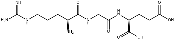 L-Glutamic acid, N-(N-L-arginylglycyl)-
 Structure