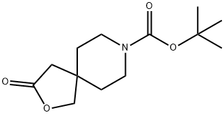 tert-butyl 3-oxo-2-oxa-8-azaspiro[4.5]decane-8-carboxylate 구조식 이미지