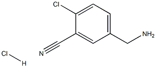 5-(Aminomethyl)-2-chlorobenzonitrile hydrochloride Structure