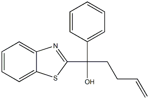 1-(benzo[d]thiazol-2-yl)-1-phenylpent-4-en-1-ol Structure