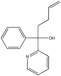 1-phenyl-1-(pyridin-2-yl)pent-4-en-1-ol 구조식 이미지