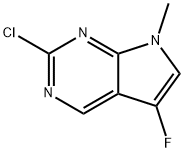 2-chloro-5-fluoro-7-methyl-7H-pyrrolo[2,3-d]pyrimidine Structure