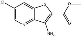 3-Amino-6-chloro-thieno[3,2-b]pyridine-2-carboxylic acid methyl ester Structure