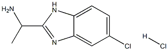 2-(1-Aminoethyl)-5-chlorobenzimidazole Hydrochloride 구조식 이미지