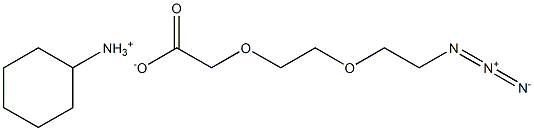 8-Azido-3,6-dioxaoctanoic Acid Cyclohexylamine Salt Structure