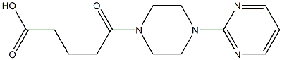 5-oxo-5-(4-(pyrimidin-2-yl)piperazin-1-yl)pentanoic acid 구조식 이미지