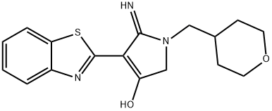 4-(benzo[d]thiazol-2-yl)-5-imino-1-((tetrahydro-2H-pyran-4-yl)methyl)-2,5-dihydro-1H-pyrrol-3-ol Structure