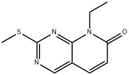 8-Ethyl-2-methanethio-8H-pyrido[2,3-d]pyrimidin-7-one Structure