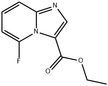 5-Fluoro-imidazo[1,2-a]pyridine-3-carboxylic acid ethyl ester 구조식 이미지