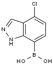 4-Chloro-1H-indazol-7-ylboronic acid Structure