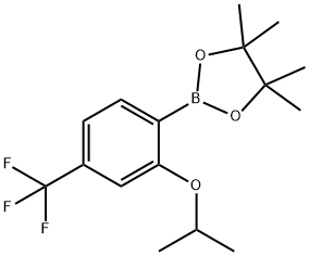 2-Isopropoxy-4-(trifluoromethyl)phenylboronic acid, pinacol ester Structure