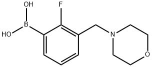 2-Fluoro-3-(morpholinomethyl)phenylboronic acid 구조식 이미지