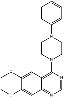 6,7-dimethoxy-4-(4-phenylpiperazin-1-yl)quinazoline 구조식 이미지