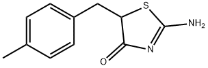 2-Imino-5-(4-methyl-benzyl)-thiazolidin-4-one Structure