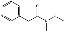 N-methoxy-N-methyl-2-(pyridin-3-yl)acetamide Structure