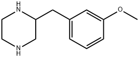 2-[(3-methoxyphenyl)methyl]Piperazine 구조식 이미지