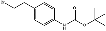 tert-butyl 4-(2-bromoethyl)phenylcarbamate 구조식 이미지