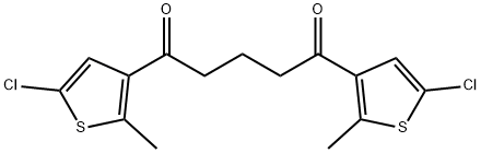 1,5-Bis(5-chloro-2-methylthiophen-3-yl)pentane-1,5-dione 구조식 이미지