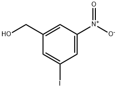 3-iodo-5-nitroBenzenemethanol 구조식 이미지