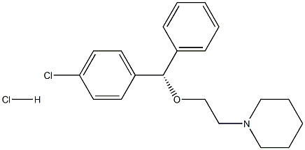 1-[2-[(S)-(4-Chlorophenyl)phenylmethoxy]ethyl]piperidine hydrochloride Structure