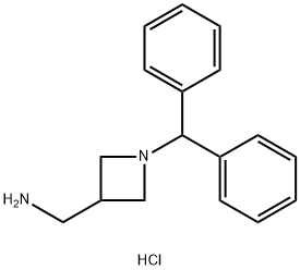 [1-(diphenylmethyl)azetidin-3-yl]methanamine dihydrochloride Structure