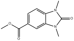 1,3-Dimethyl-2-oxo-2,3-dihydro-1H-benzoimidazole-5-carboxylic acid methyl ester Structure