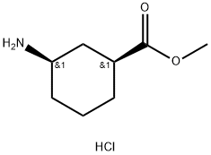 methyl (1S,3R)-3-aminocyclohexane-1-carboxylate hydrochloride Structure