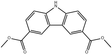 dimethyl 9H-carbazole-3,6-dicarboxylate 구조식 이미지