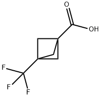 3-(Trifluoromethyl)bicyclo[1.1.1]pentane-1-carboxylicacid 구조식 이미지