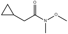 2-Cyclopropyl-N-methoxy-N-methyl-acetamide Structure