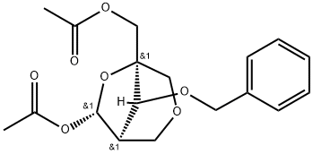 (1R,5R,7S,8S)-7-(Acetyloxy)-8-(phenylmethoxy)-3,6-dioxabicyclo[3.2.1]octane-5-methanol 5-acetate Structure