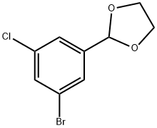 2-(3-Bromo-5-chlorophenyl)-1,3-dioxolane 구조식 이미지