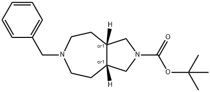Cis-Tert-Butyl 6-Benzyloctahydropyrrolo[3,4-D]Azepine-2(1H)-Carboxylate Structure