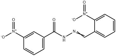 3-nitro-N'-(2-nitrobenzylidene)benzohydrazide 구조식 이미지