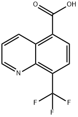 8-(trifluoromethyl)quinoline-5-carboxylic acid Structure