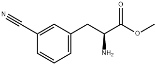 METHYL (2S)-2-AMINO-3-(3-CYANOPHENYL)PROPANOATE 구조식 이미지