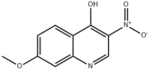 4-Quinolinol, 7-methoxy-3-nitro- Structure