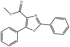 2,5-Diphenyl-4-oxazolecarboxylic acid methyl ester 구조식 이미지