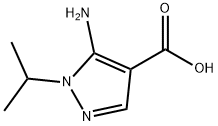 5-amino-1-isopropyl-1H-pyrazole-4-carboxylic acid Structure
