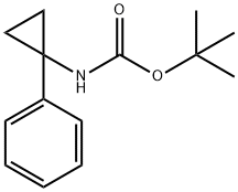 tert-Butyl (1-phenylcyclopropyl)carbamate 구조식 이미지