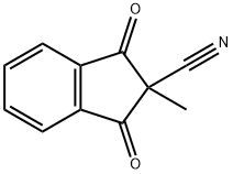 2-Methyl-1,3-dioxo-2,3-dihydro-1H-indene-2-carbonitrile Structure