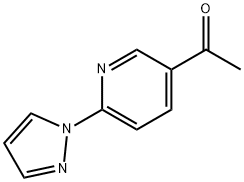 1-(6-(1H-pyrazol-1-yl)pyridin-3-yl)ethanone 구조식 이미지