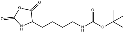 tert-butyl 4-(2,5-dioxooxazolidin-4-yl)butylcarbamate 구조식 이미지