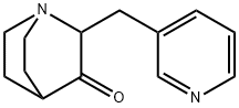 2-(pyridin-3-ylmethyl)quinuclidin-3-one 구조식 이미지