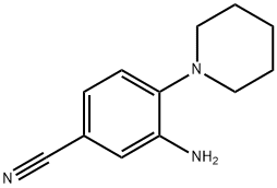 3-amino-4-(1-piperidinyl)-benzonitrile Structure