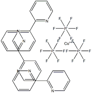 Tris(2,2'-bipyridine)cobalt(III) Tris(hexafluorophosphate) 구조식 이미지